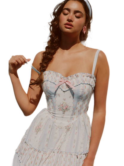 Vintage Ruffle Tiered Dress