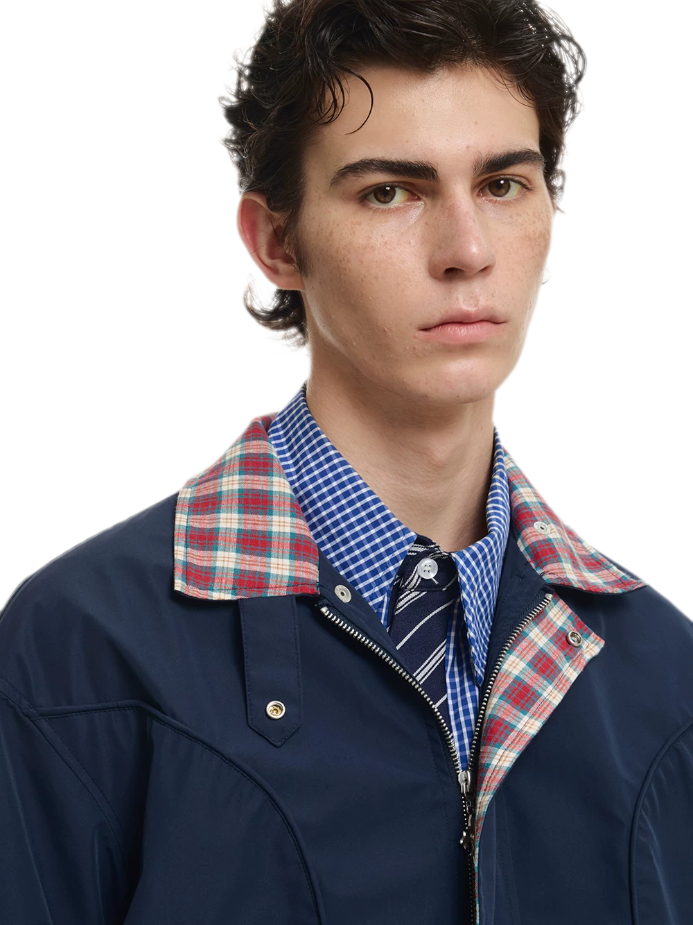 Vintage Houndstooth Harrington Jacket