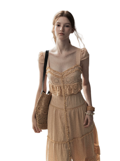 Floral Embroidered Dress