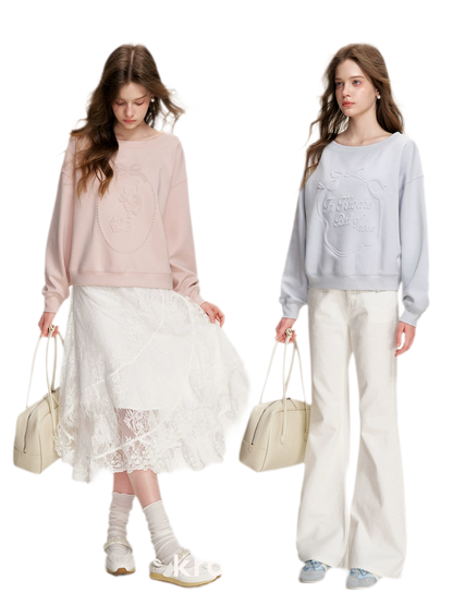 Modal Embossed Sweatshirt