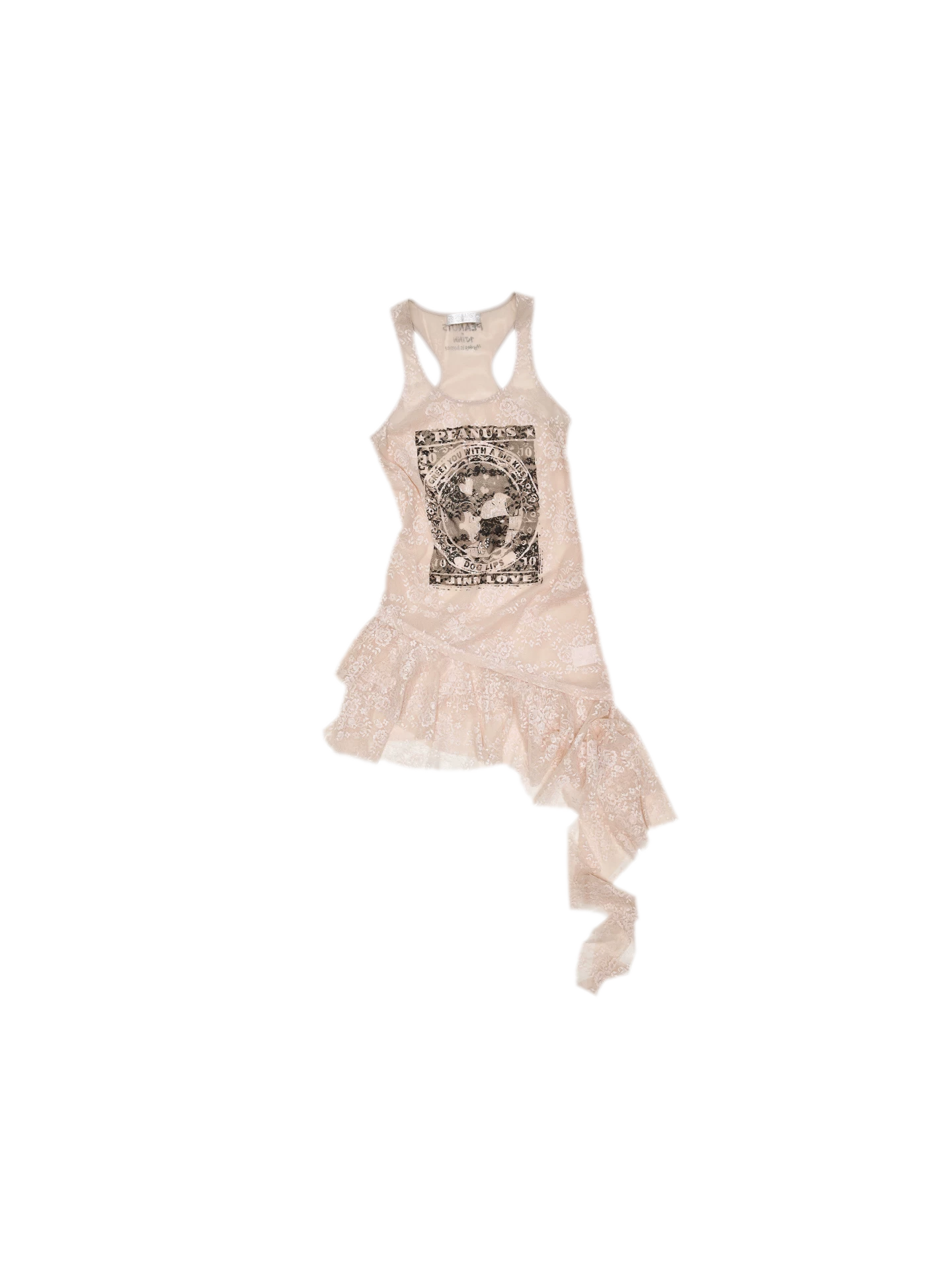 Lace Ruffle Tank Dress