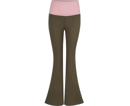Rhinestone Flared Yoga Pants