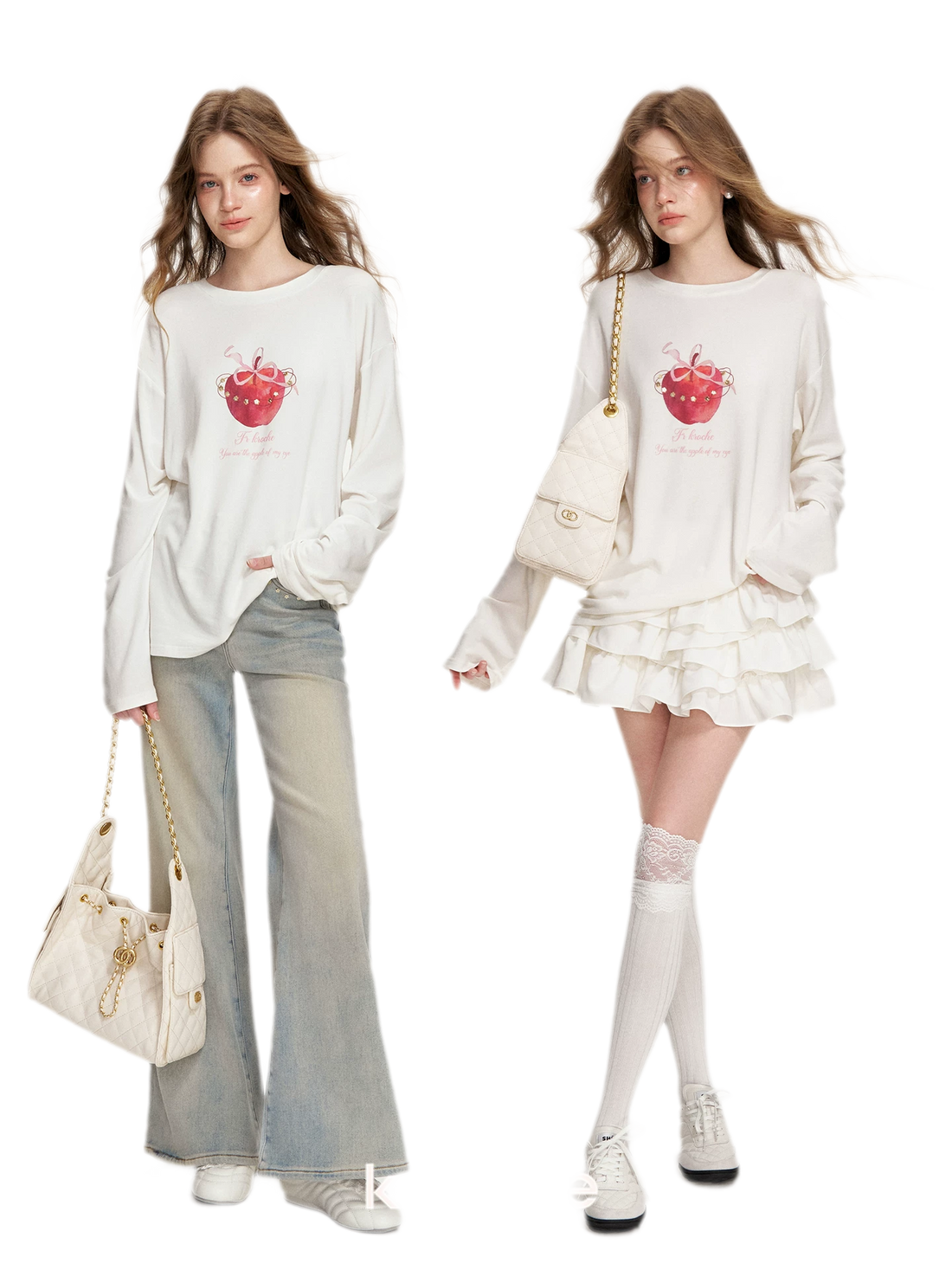 Sequin Apple T-Shirt
