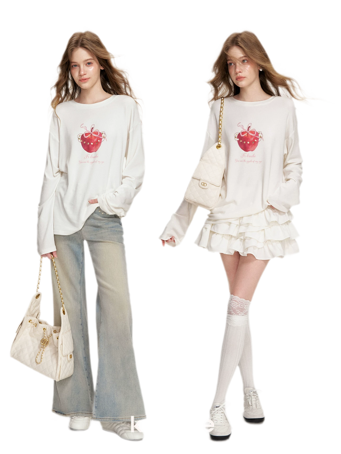 Sequin Apple T-Shirt