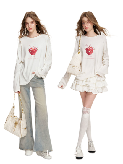 Sequin Apple T-Shirt