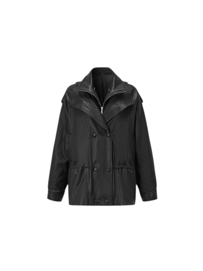 Detachable PU Down Puffer Jacket