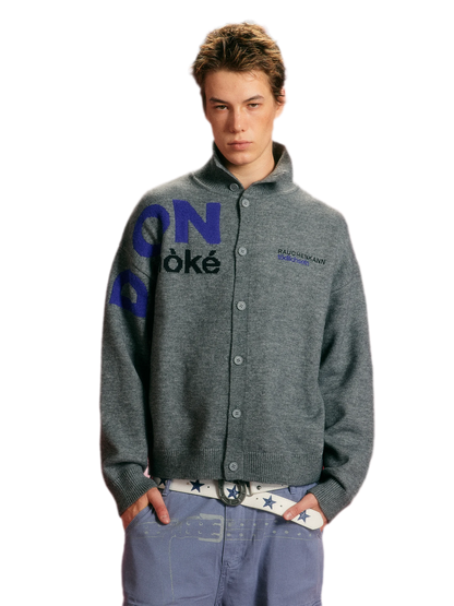 Arctic Velvet Logo Cardigan