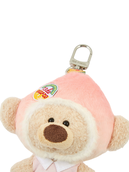 Plush Peach Bag Charm