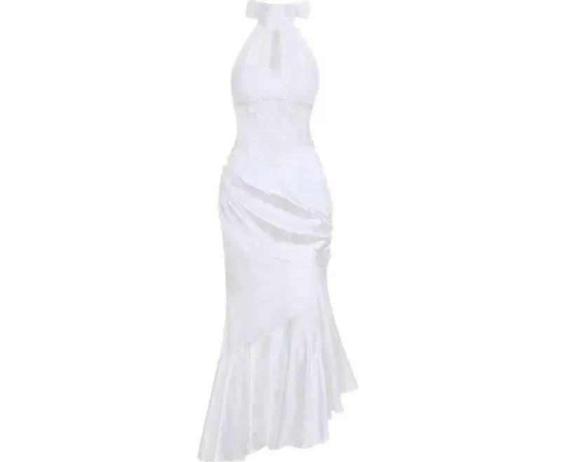 Robe sirène gothique en dentelle