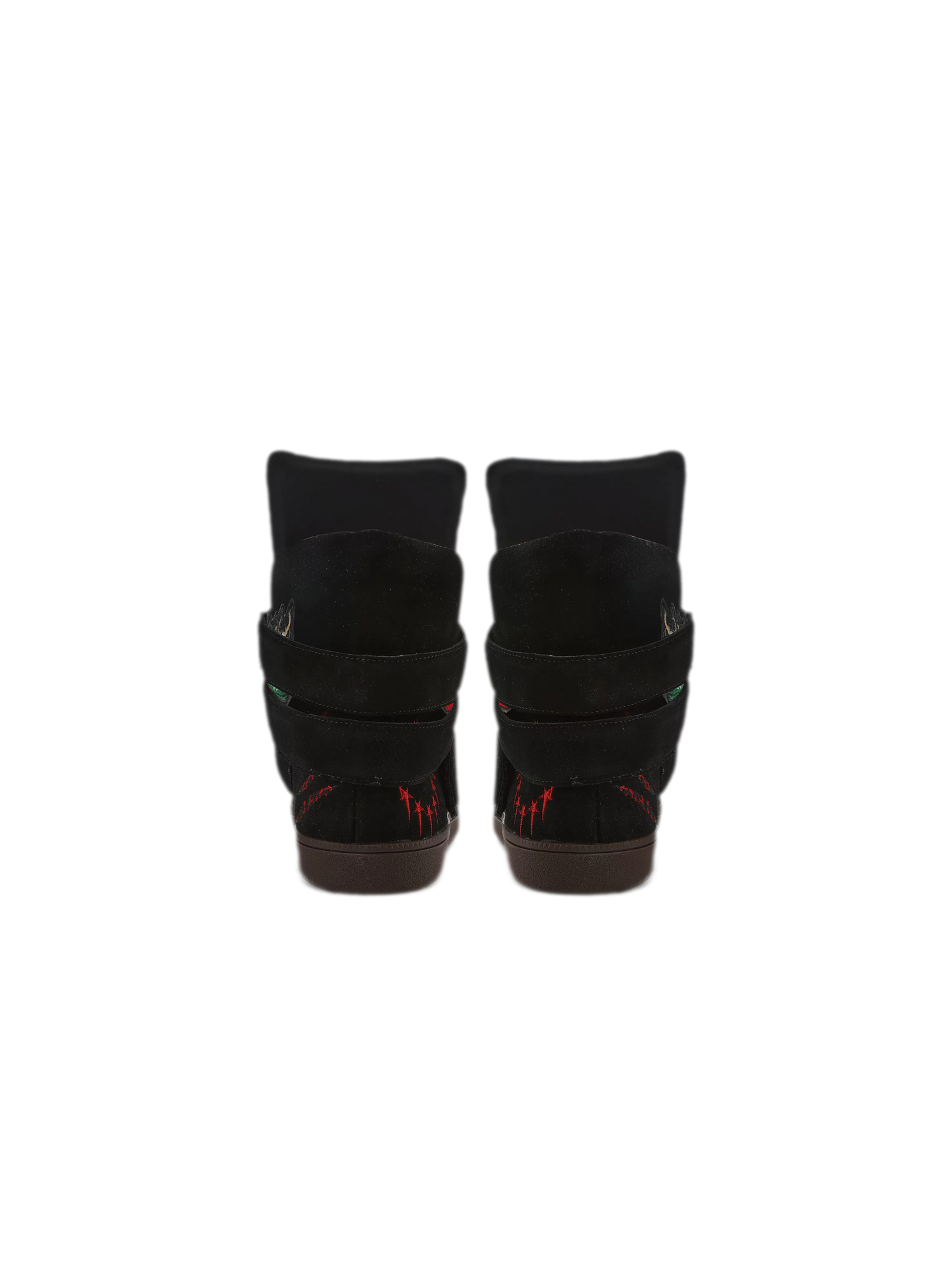 24ANS x UWA Embroidered Suede High-Top Sneakers
