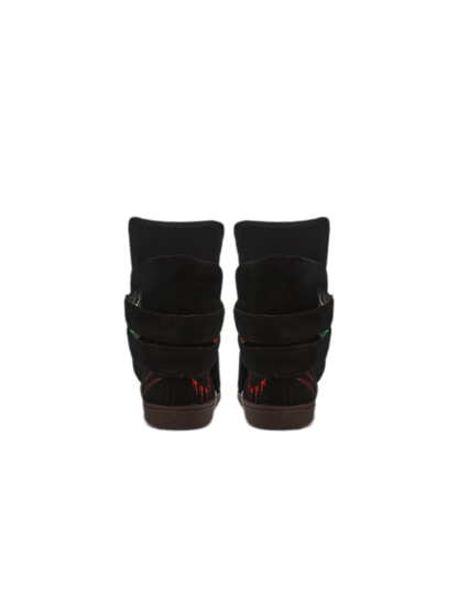 24ANS x UWA Embroidered Suede High-Top Sneakers