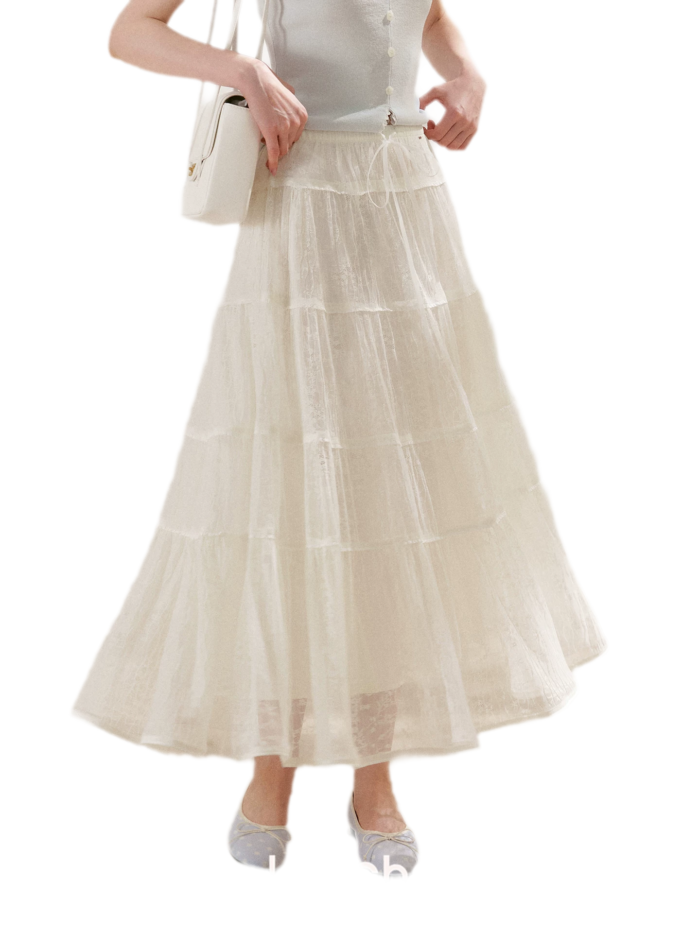 Lace Tiered Skirt