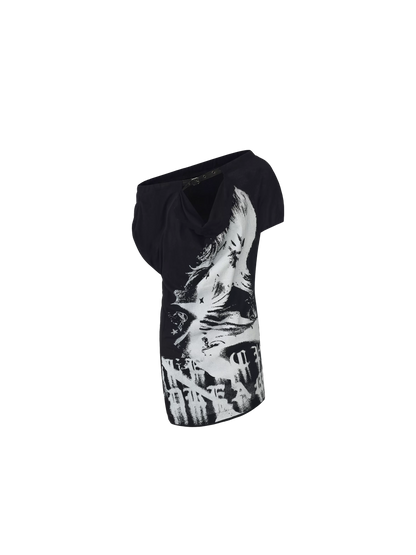 Asymmetric Off-Shoulder Dress