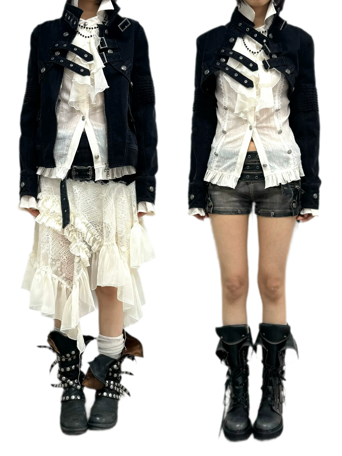 Detachable Washed Short Jacket