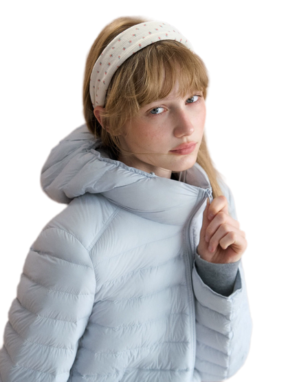 Lightweight Quilted Hooded Down Jacket