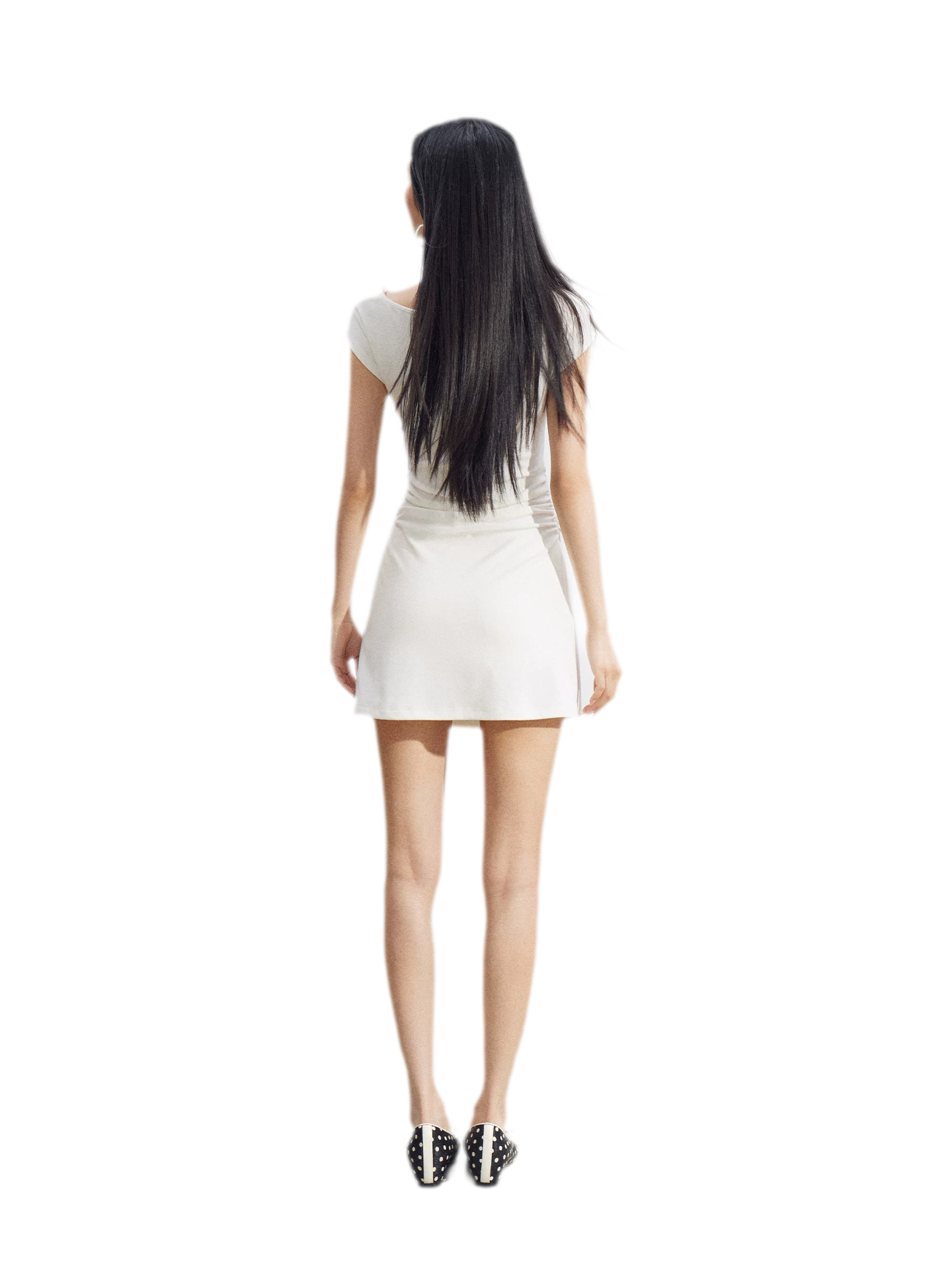 Lace Draped Mini Dress