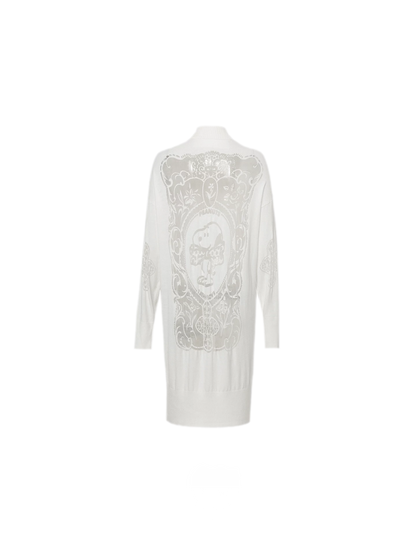 Burnout Frame Knit Cardigan