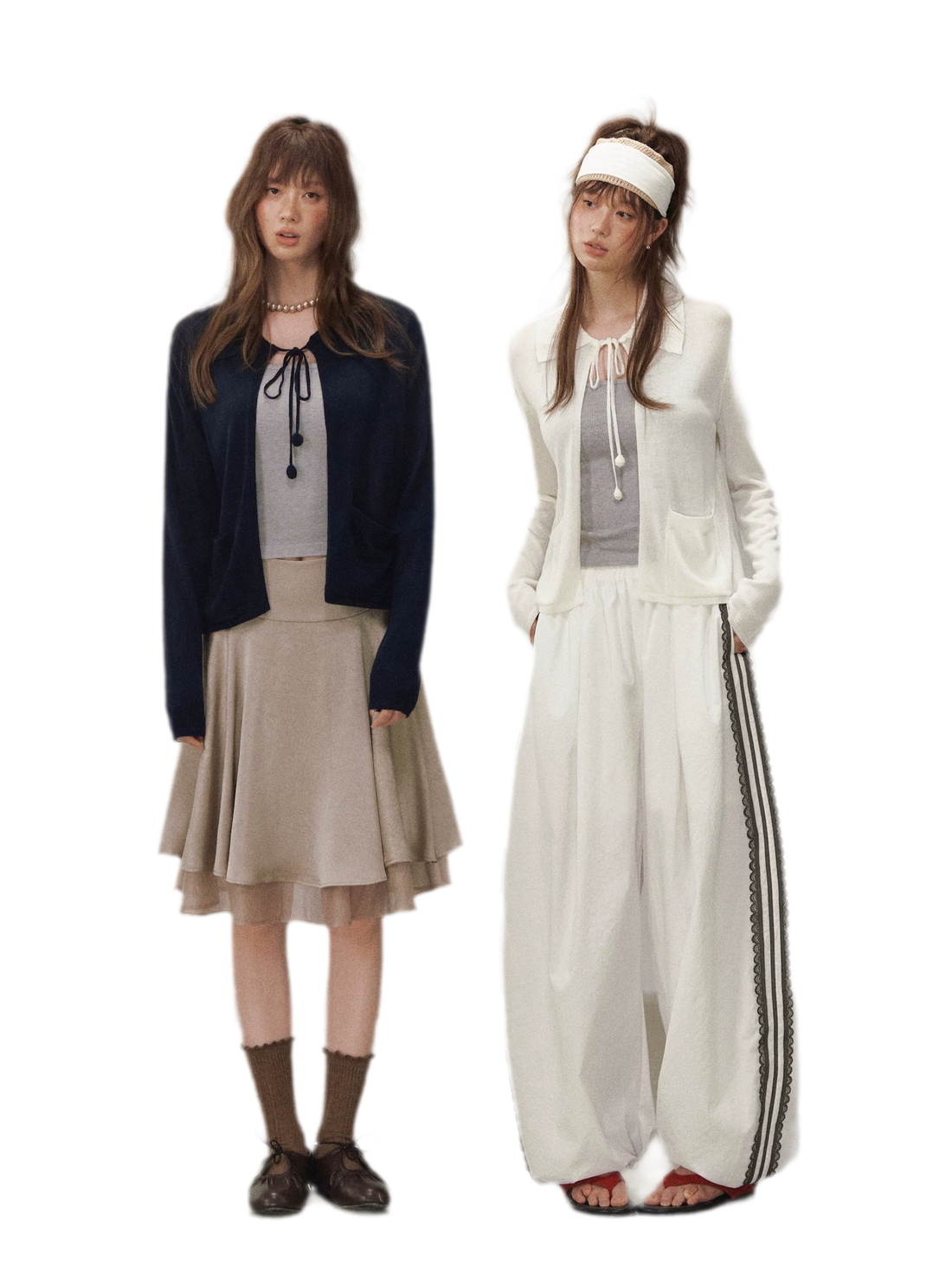 Tie-Front Knit Cardigan