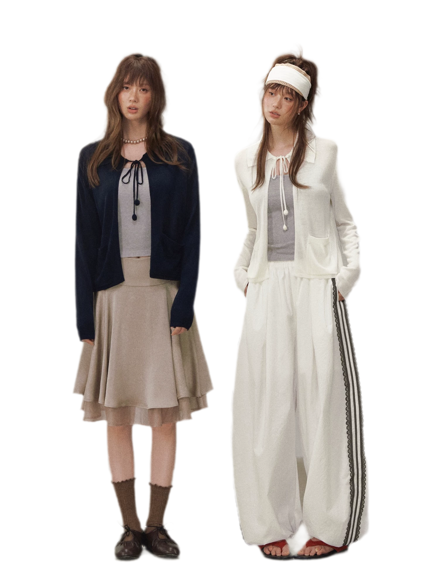 Tie-Front Knit Cardigan