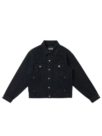 Cross Statue Denim Jacket
