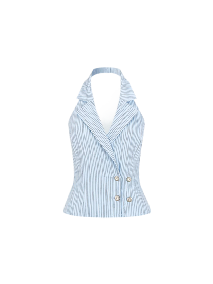 Striped Halter Vest