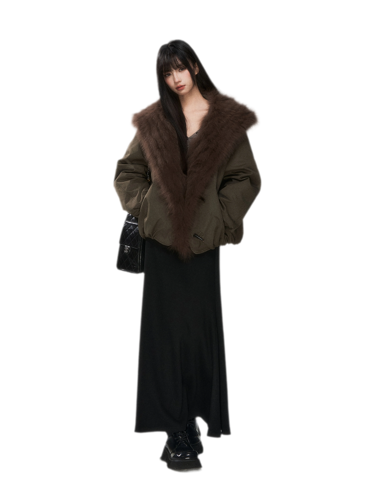 Goose Down Fox Fur Jacket
