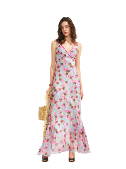 Floral Ruffle Maxi Dress