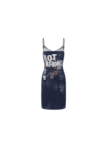 Lace Splicing Sleeveless Dress