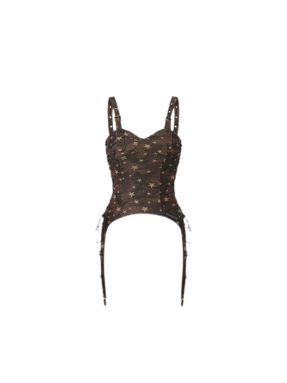 Camouflage Corset Camisole