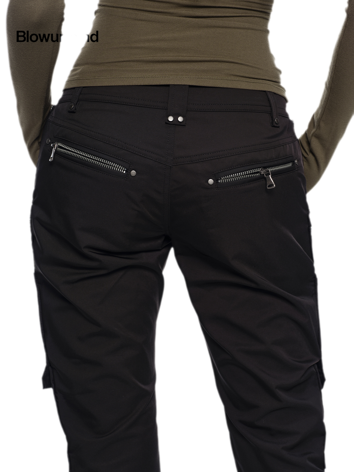Deconstructed Zip Cargo Pants