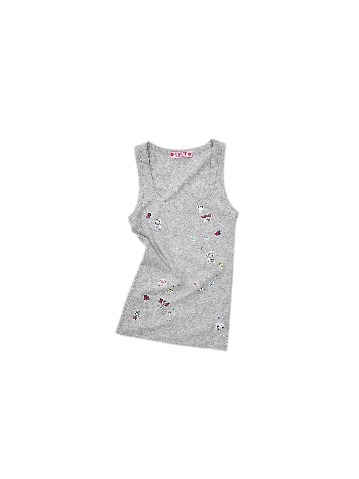 Washed Ribbed Scoop-Neck Tank