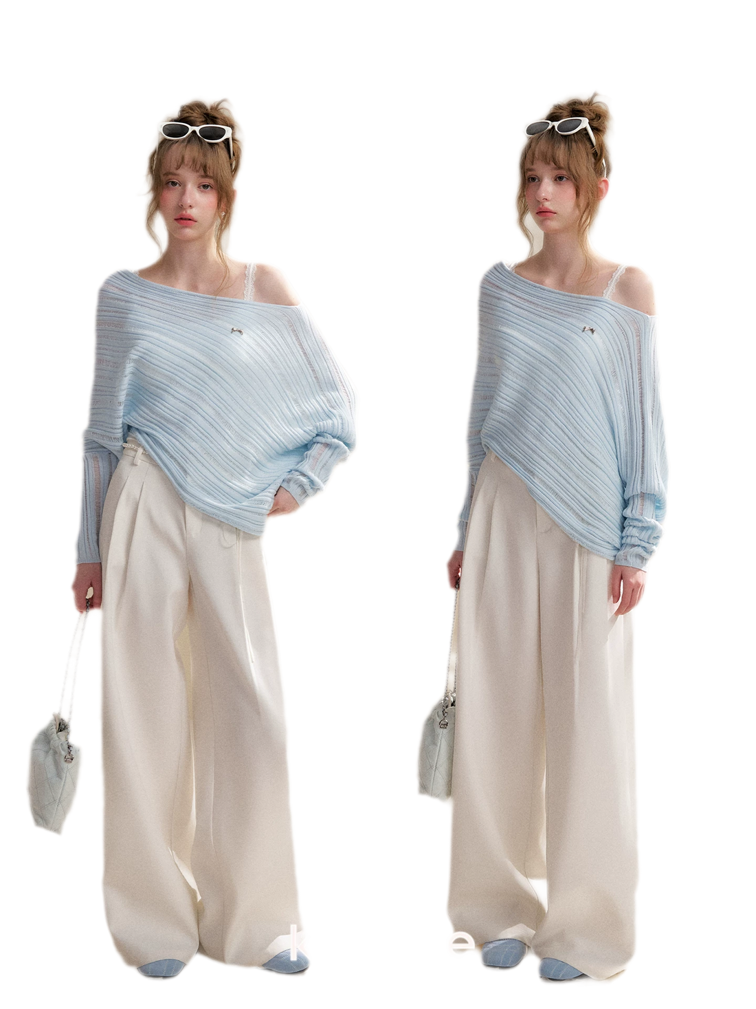 Wool Blend Asymmetric Knit