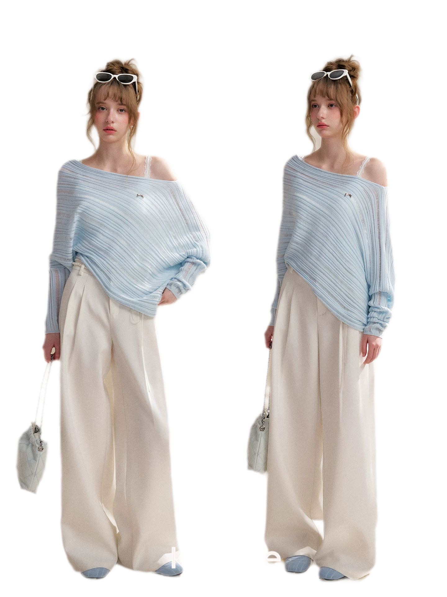 Wool Blend Asymmetric Knit