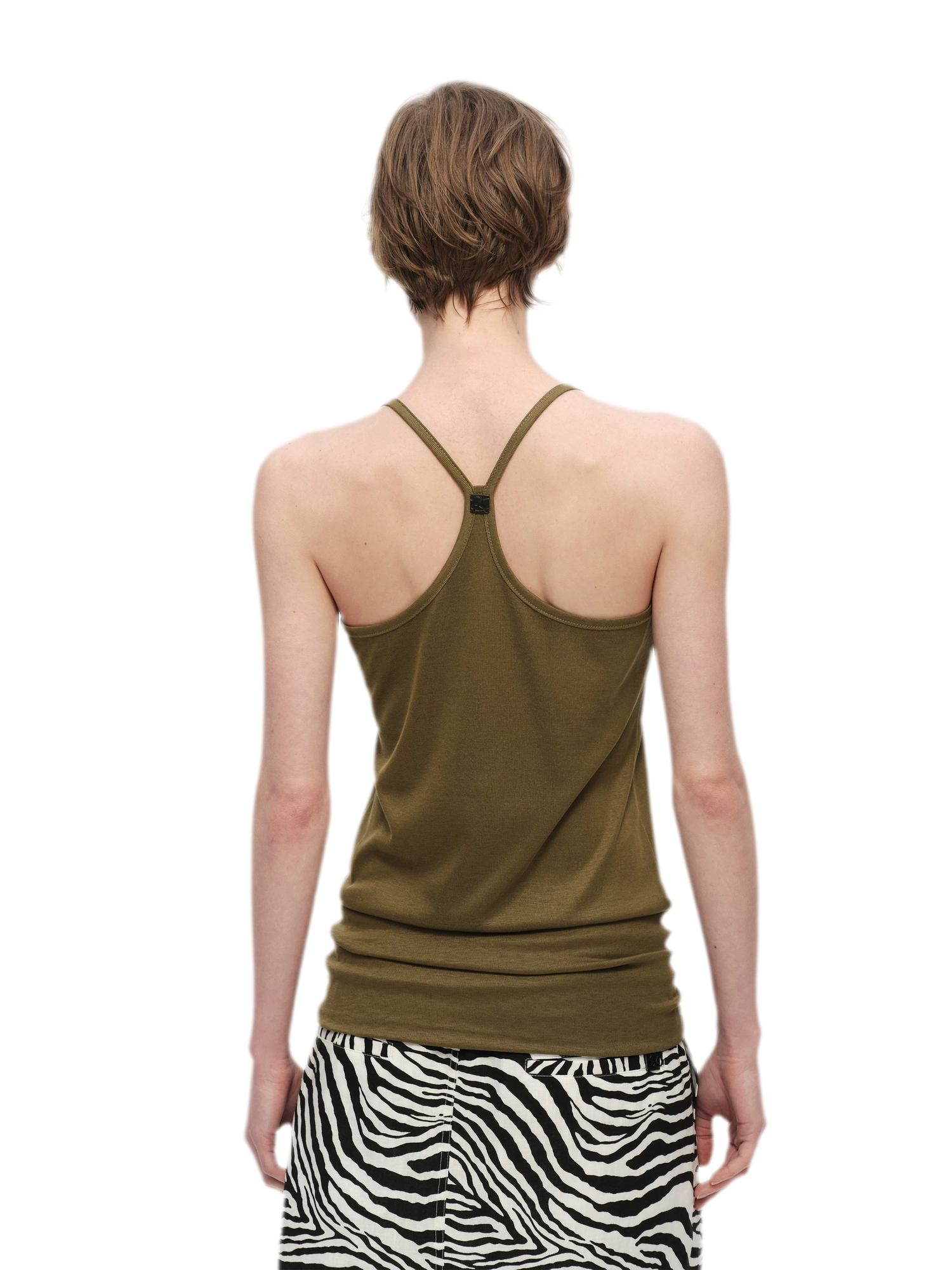 Lyocell Ruched Racerback Tank