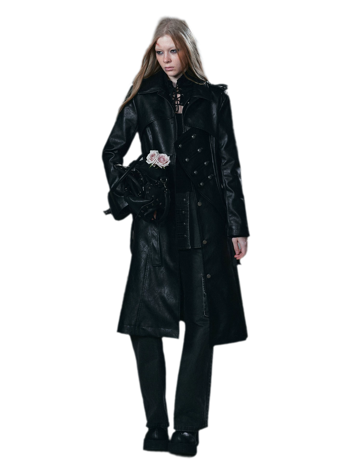 Textured Asymmetric Long Coat