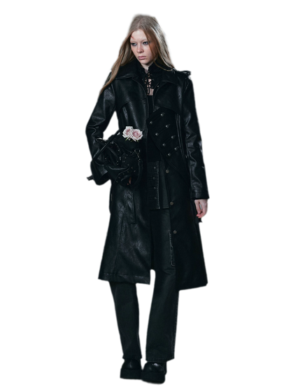 Textured Asymmetric Long Coat