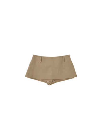 Structured A-Line Mini Skirt