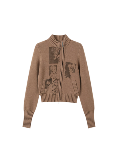 DSM X NANA Printed Zip Cardigan