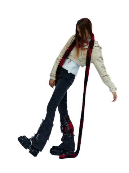 Thickened Punk Plaid Scarf