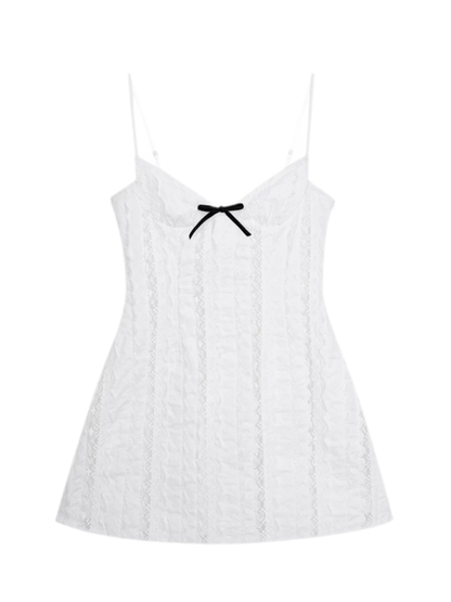 Elegant French Short Camisole Dress