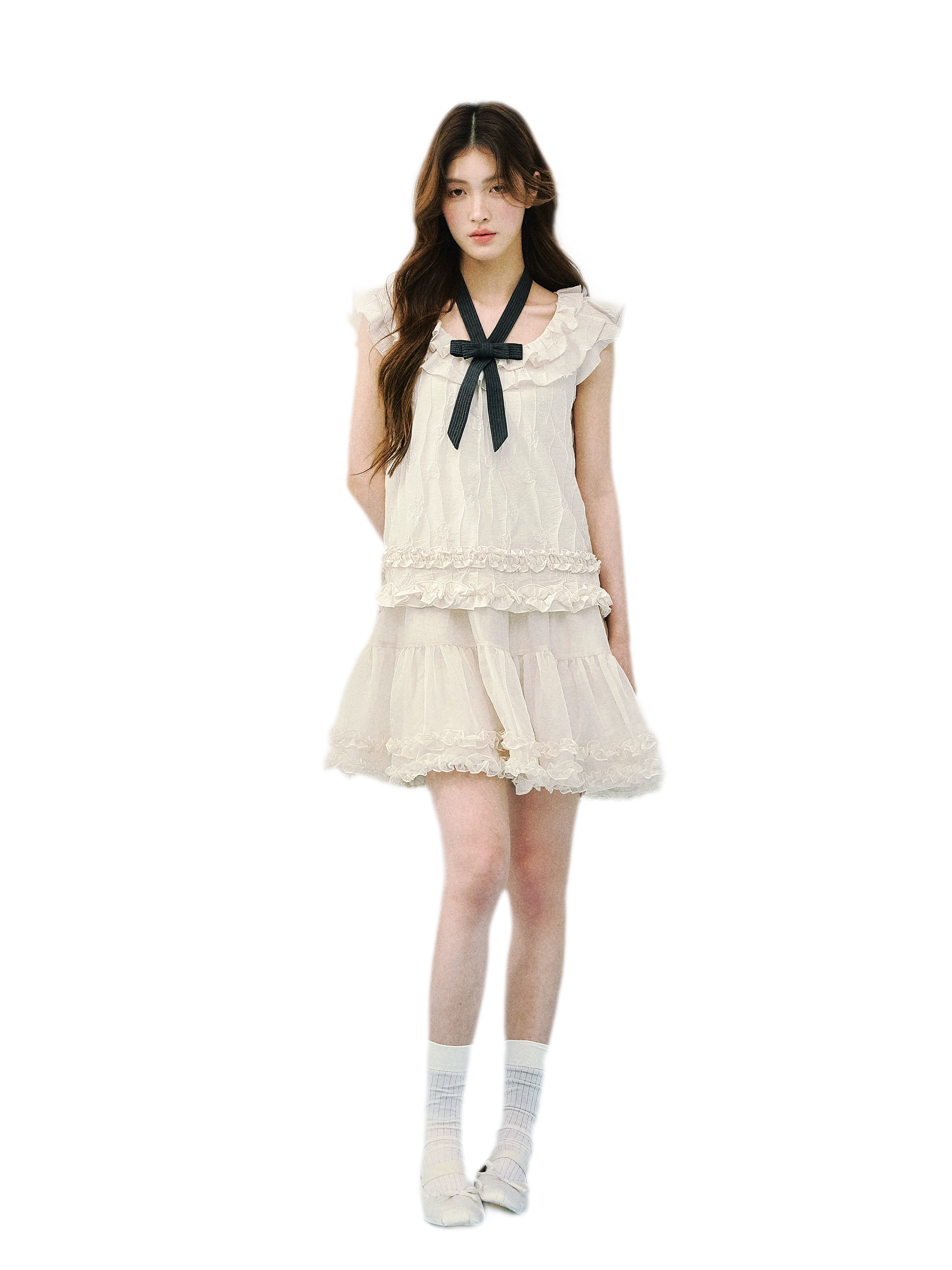 Ruffled A-Line Dress