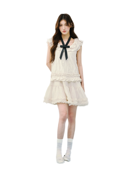 Ruffled A-Line Dress