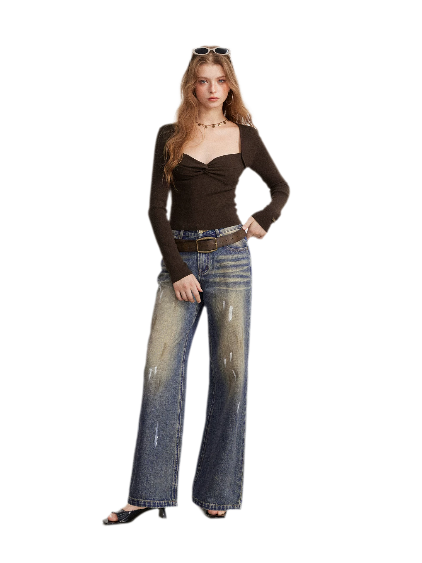 Twist Front Knit Top