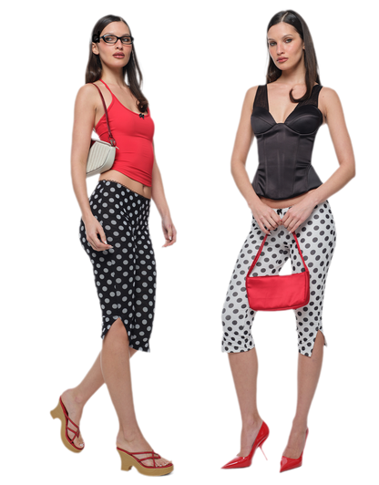 Polka Dot Bustier Pants
