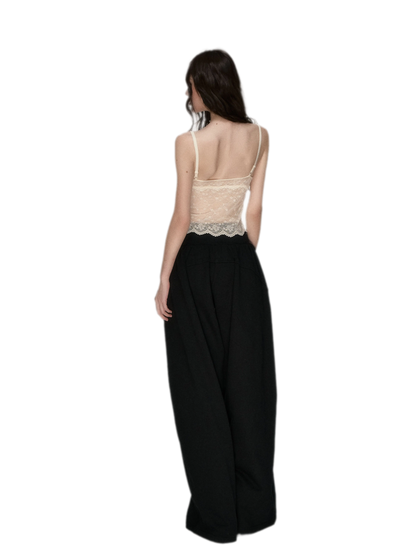 Elastic Lace Trim Camisole