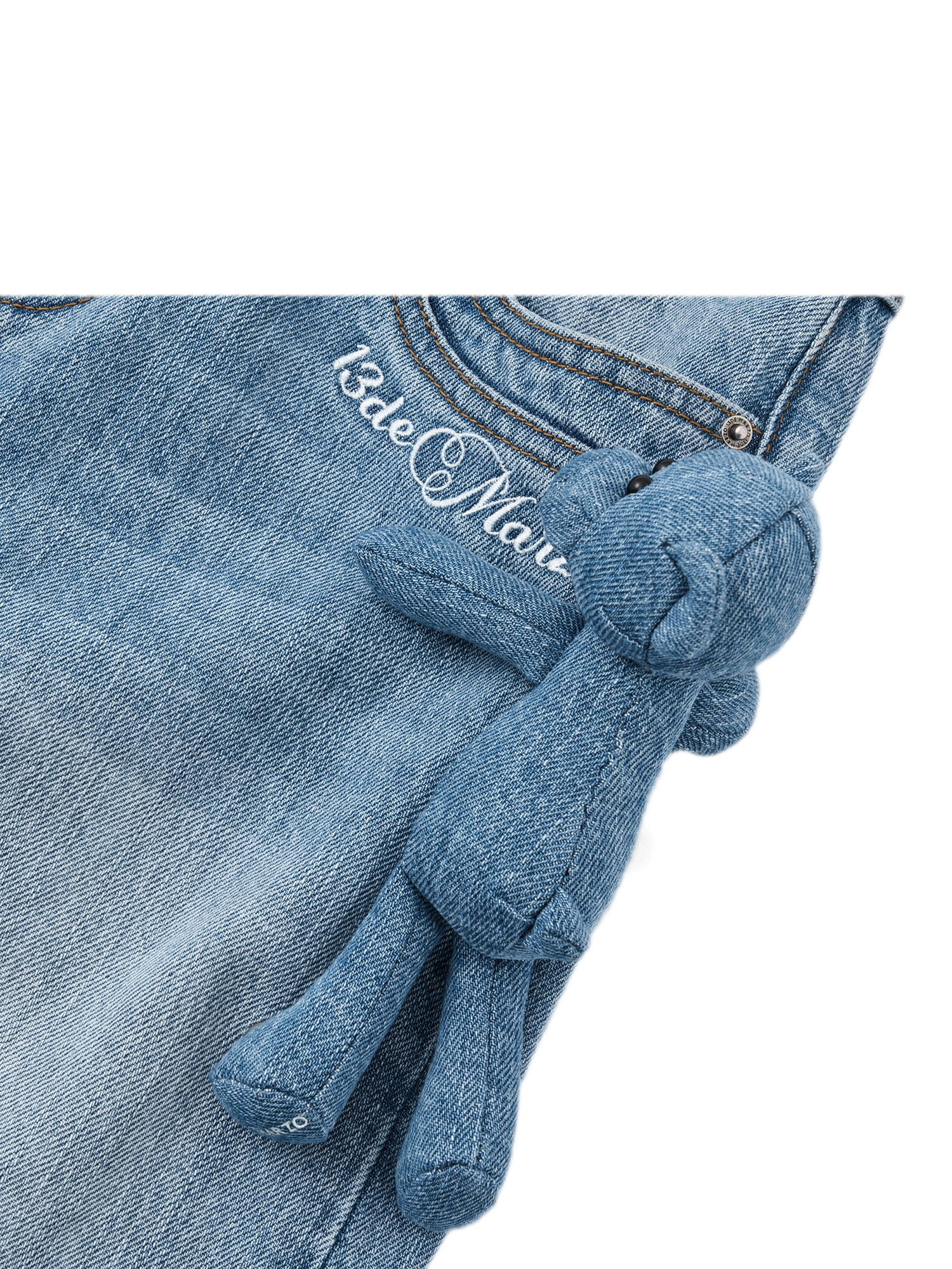 Mid-Low Waist Straight Jeans