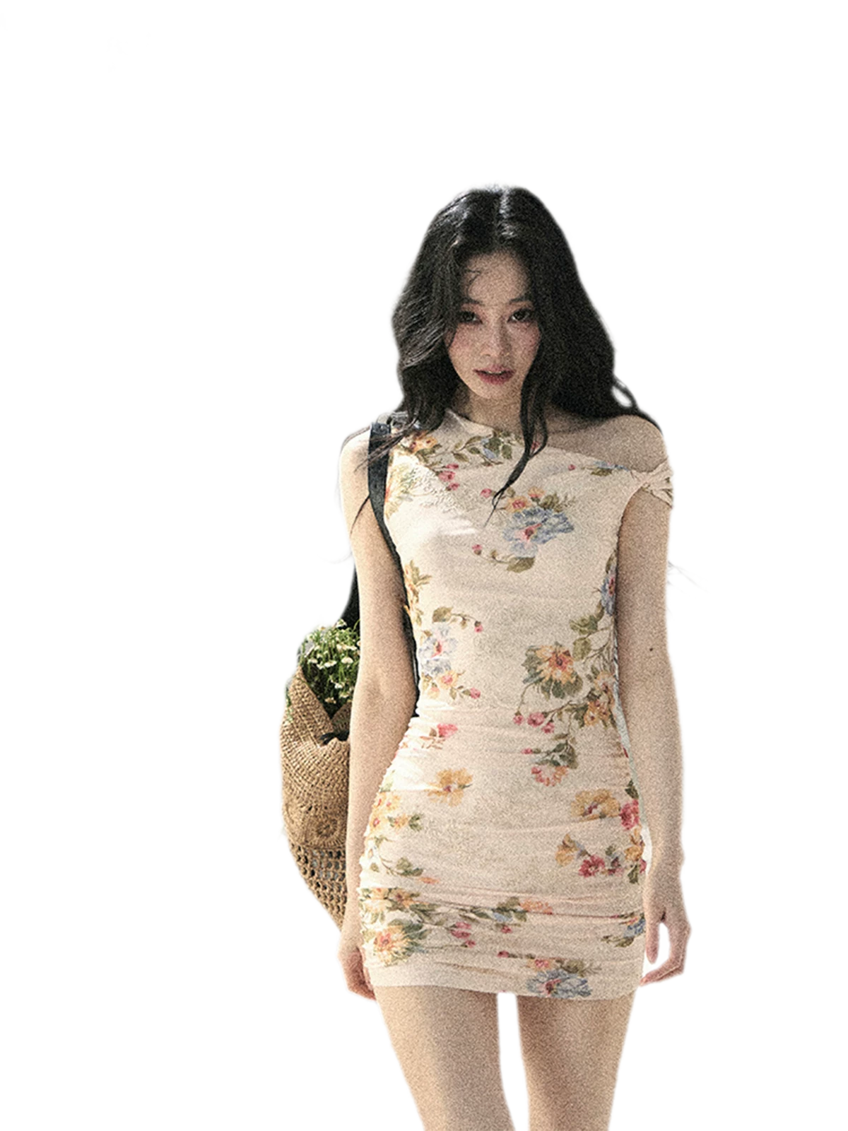 AOMALM French Floral Mesh Dress – CHINASQUAD
