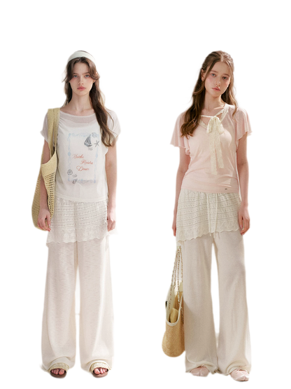 Tencel Linen Knit Pants