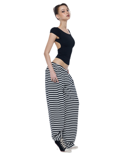Cutout Backless Slim Tee