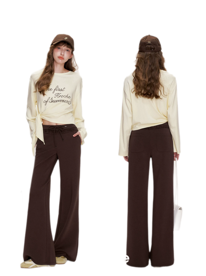 Contrast Logo Cropped T-Shirt